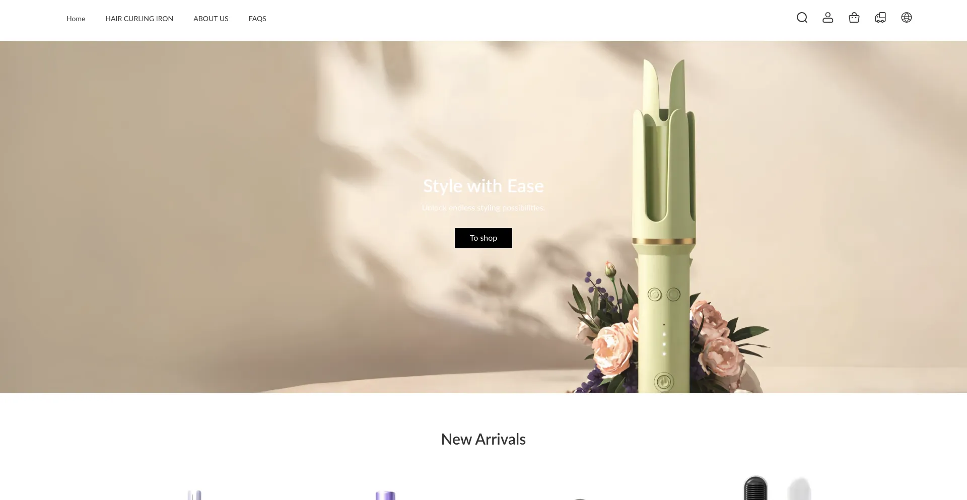 Website screenshot of Falloth.com