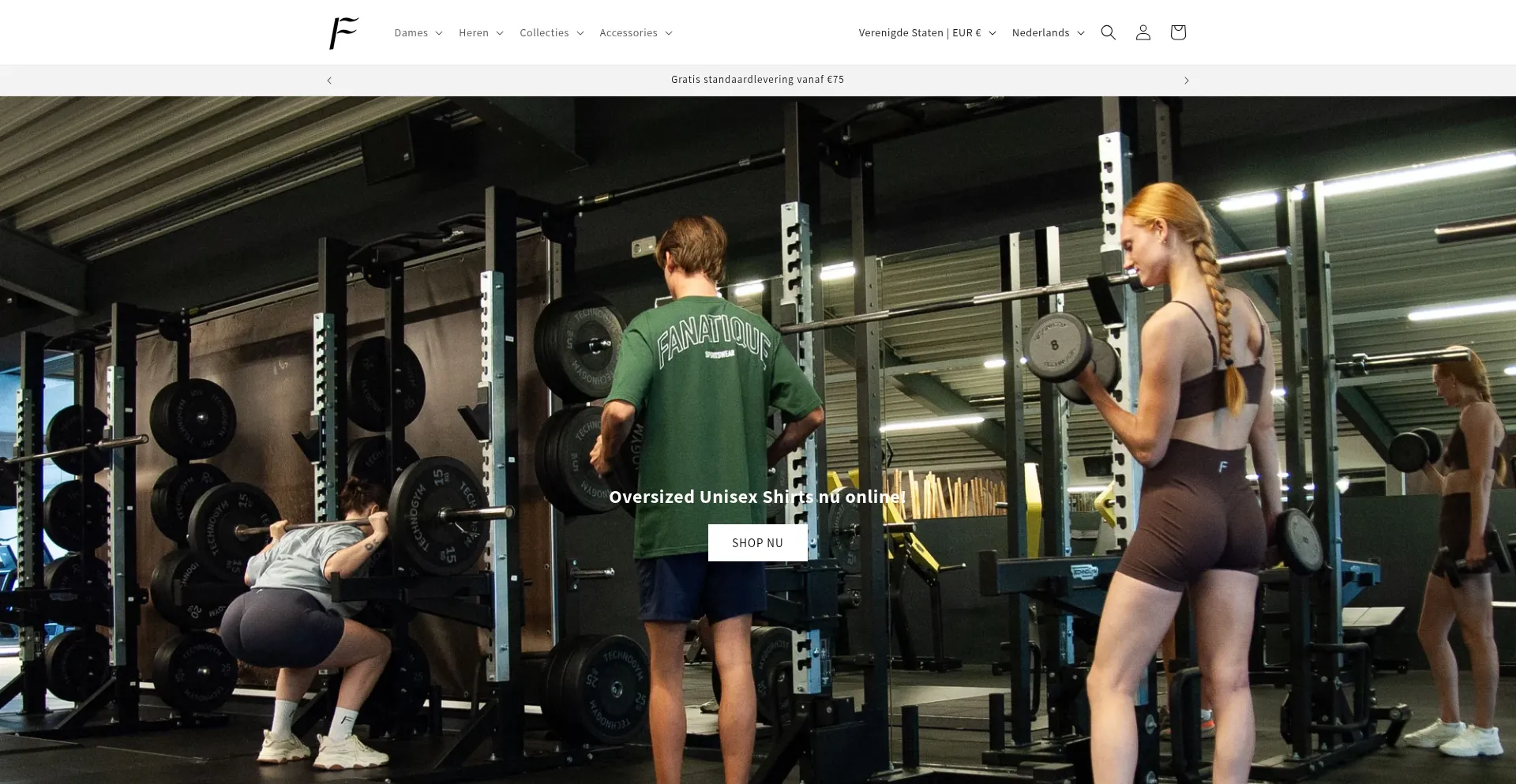 Website screenshot of Fanatiquesportswear.com