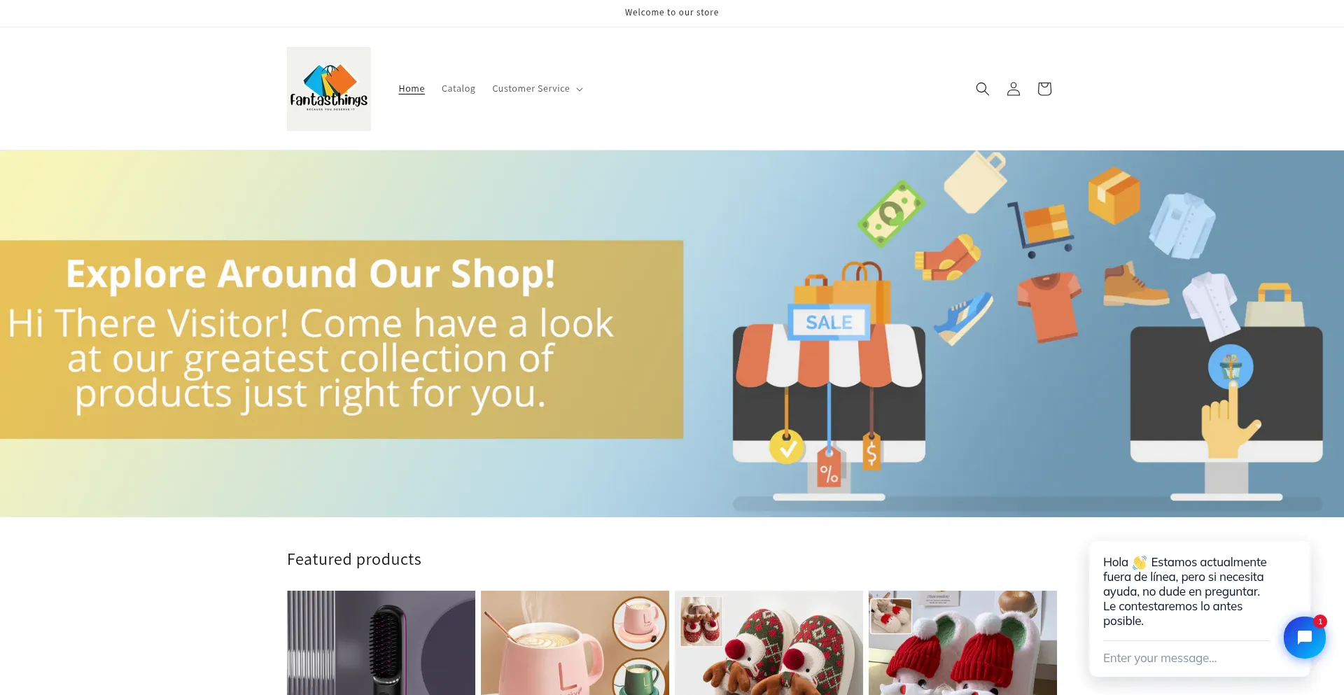 Website screenshot of Fantasthings.com