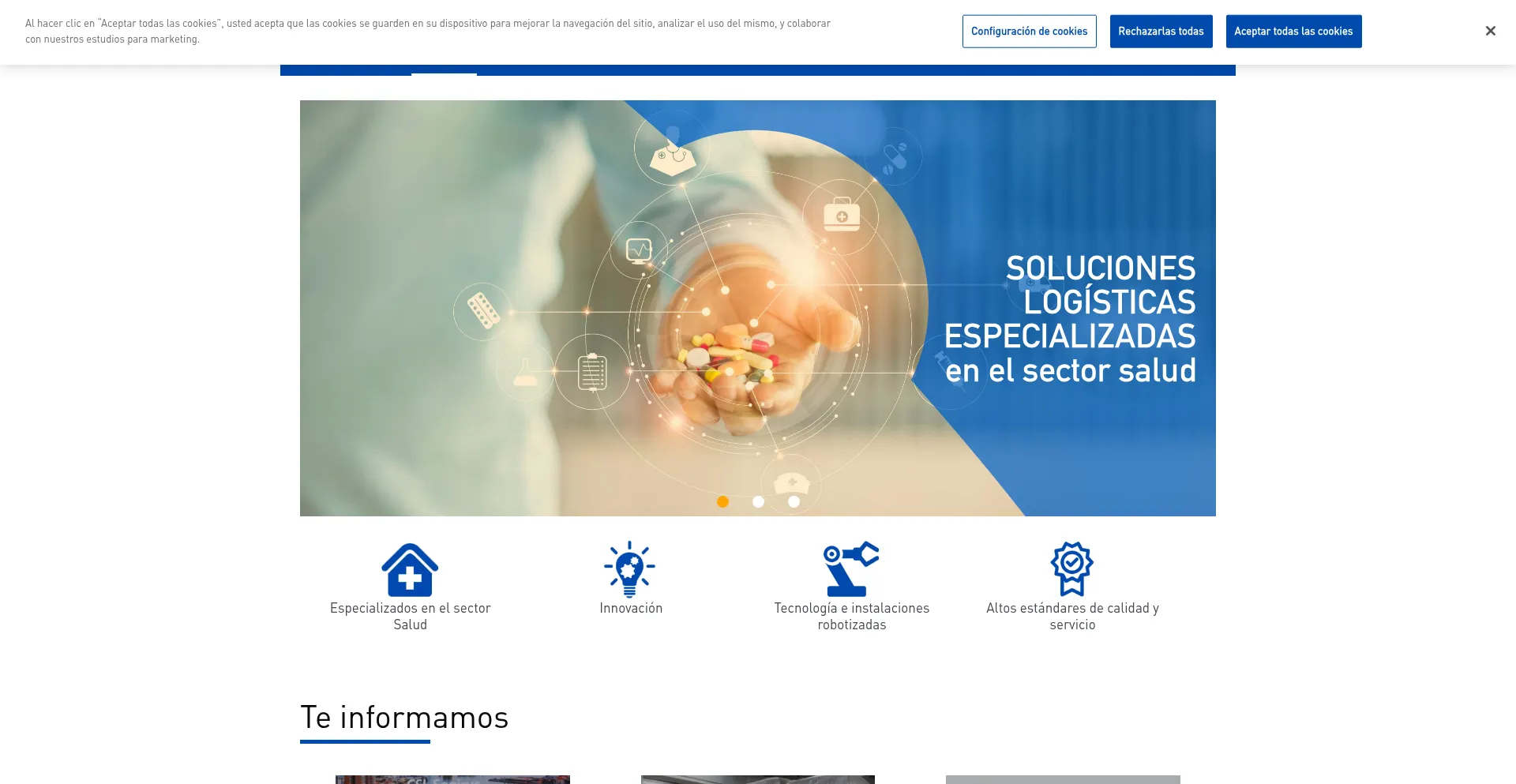 Website screenshot of Farmavenix.es