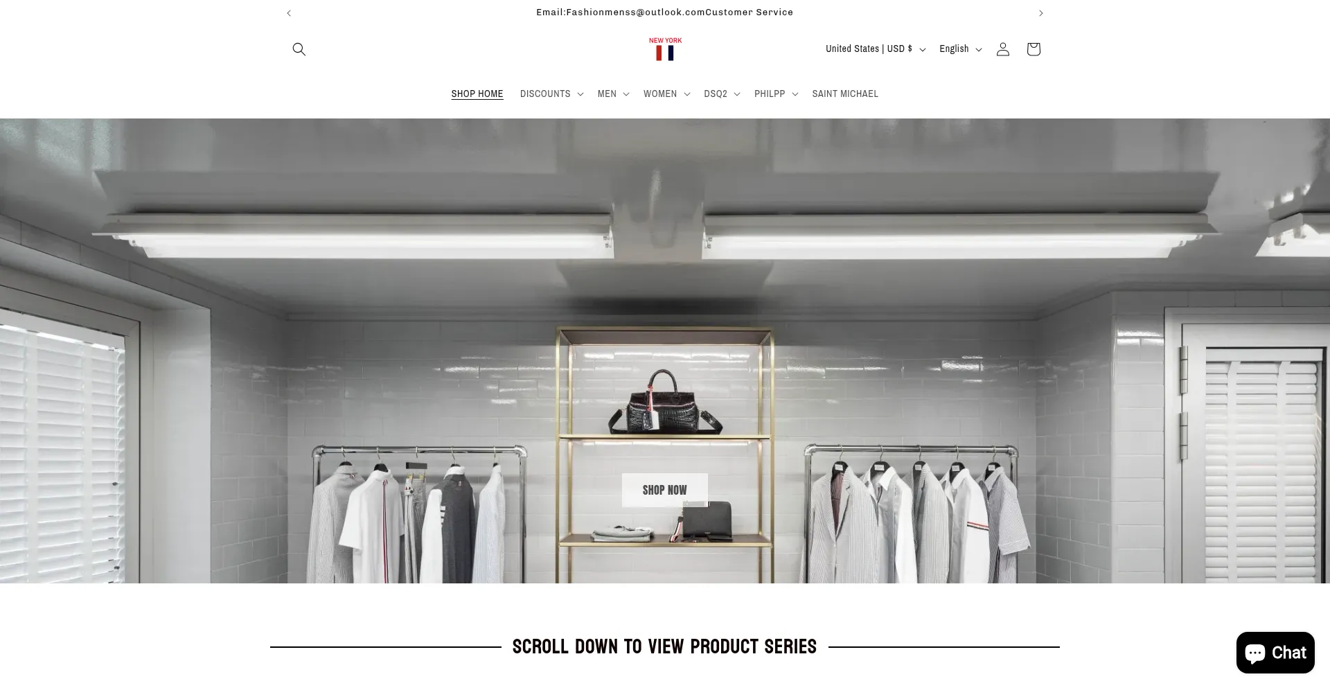 Website screenshot of Fashionminss.com