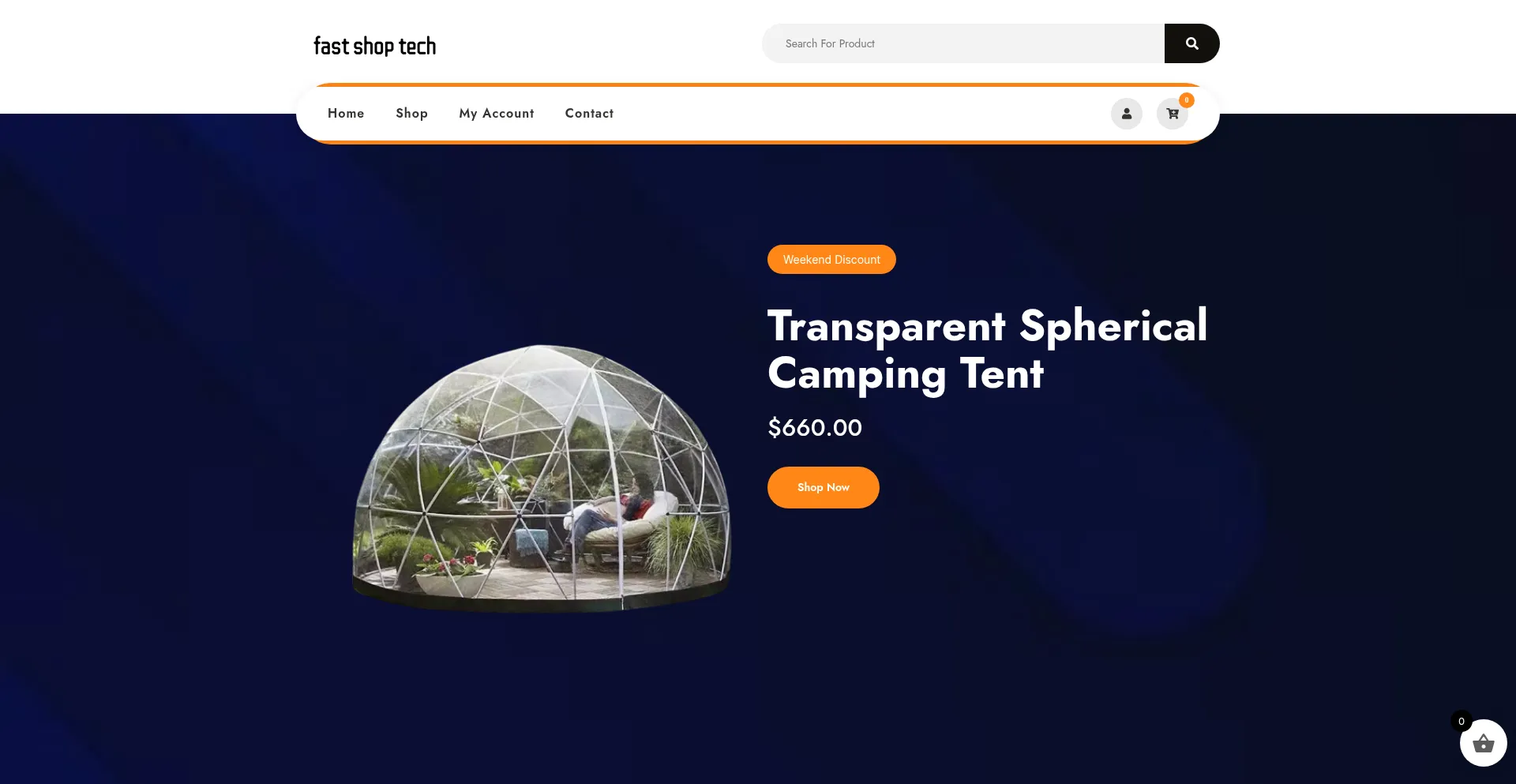Website screenshot of Fastshoptech.us