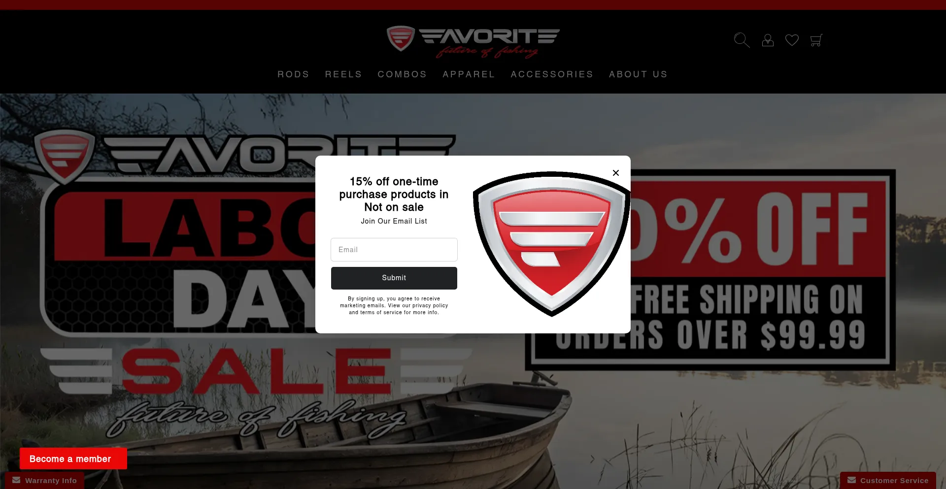 Website screenshot of Favoriteusa.com