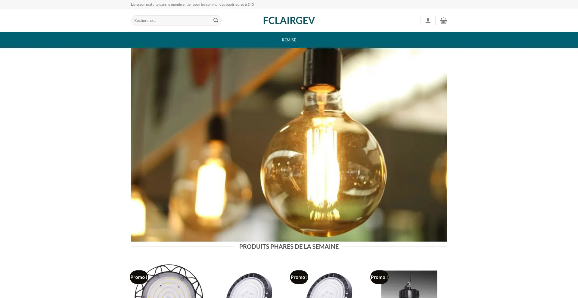 Website screenshot of Fclairgev.shop