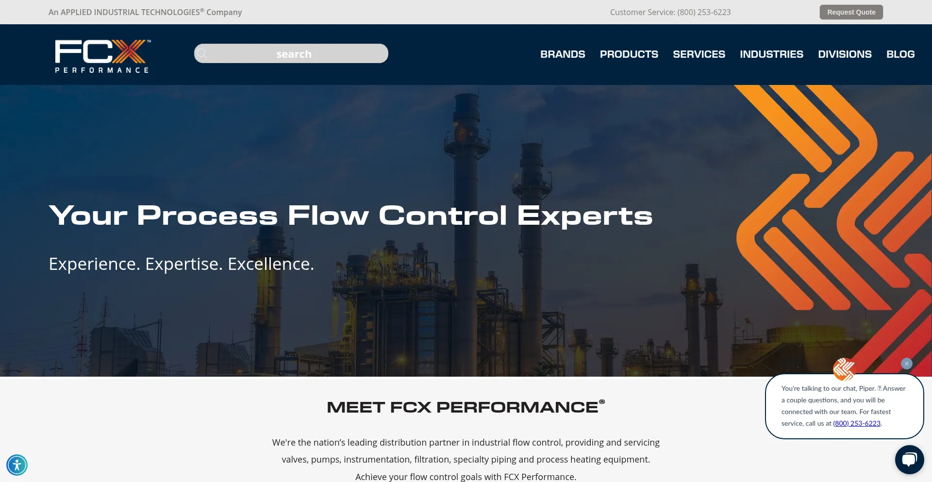 Website screenshot of Fcxperformance.com