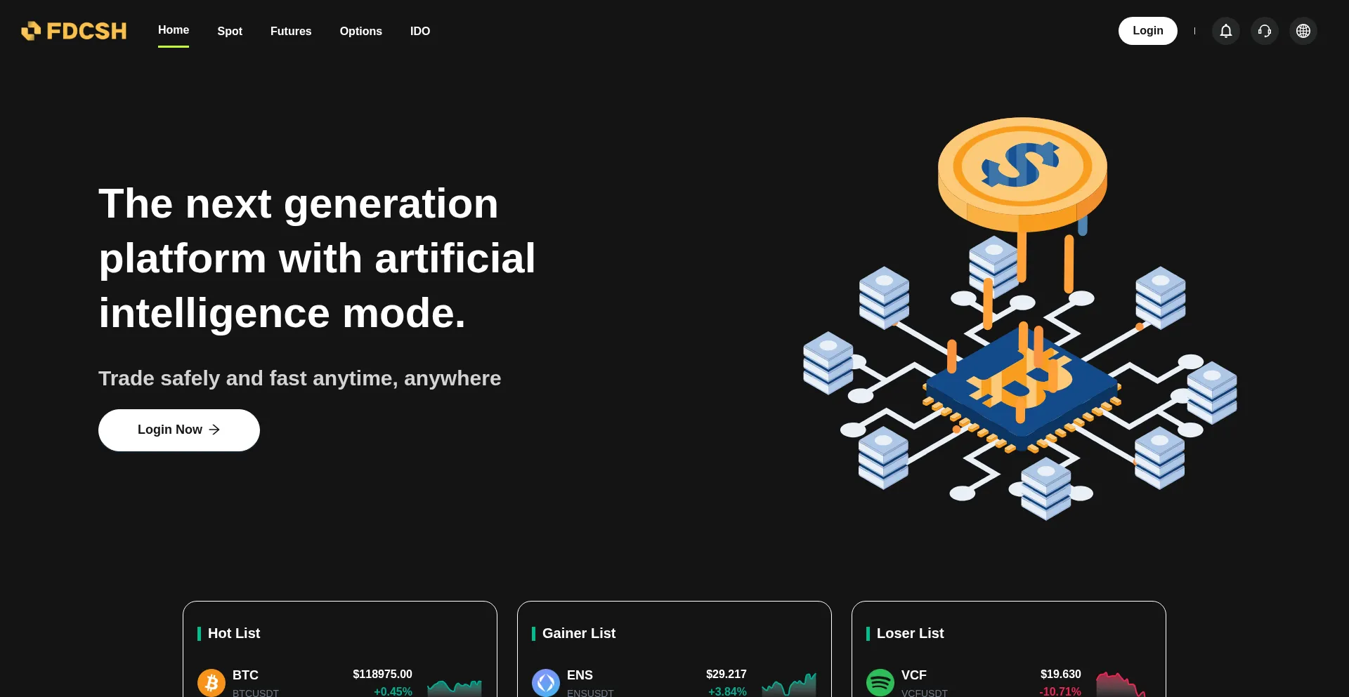 Website screenshot of Fdcsh.com