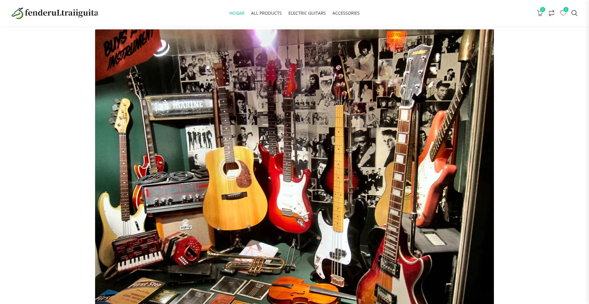 Website screenshot of Fenderultraiiguitars.com