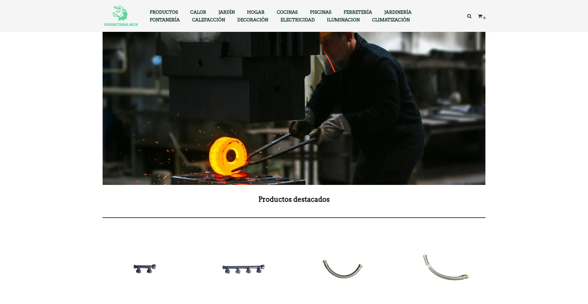 Website screenshot of Ferreteriabox.com
