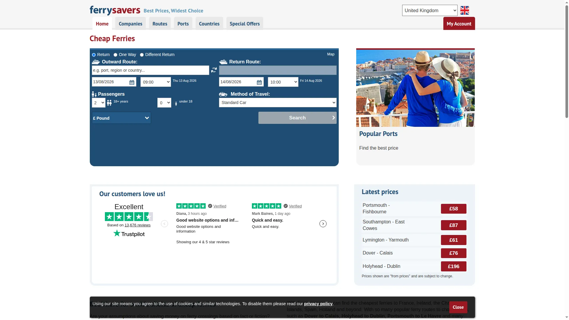 Ferrysavers.co.uk