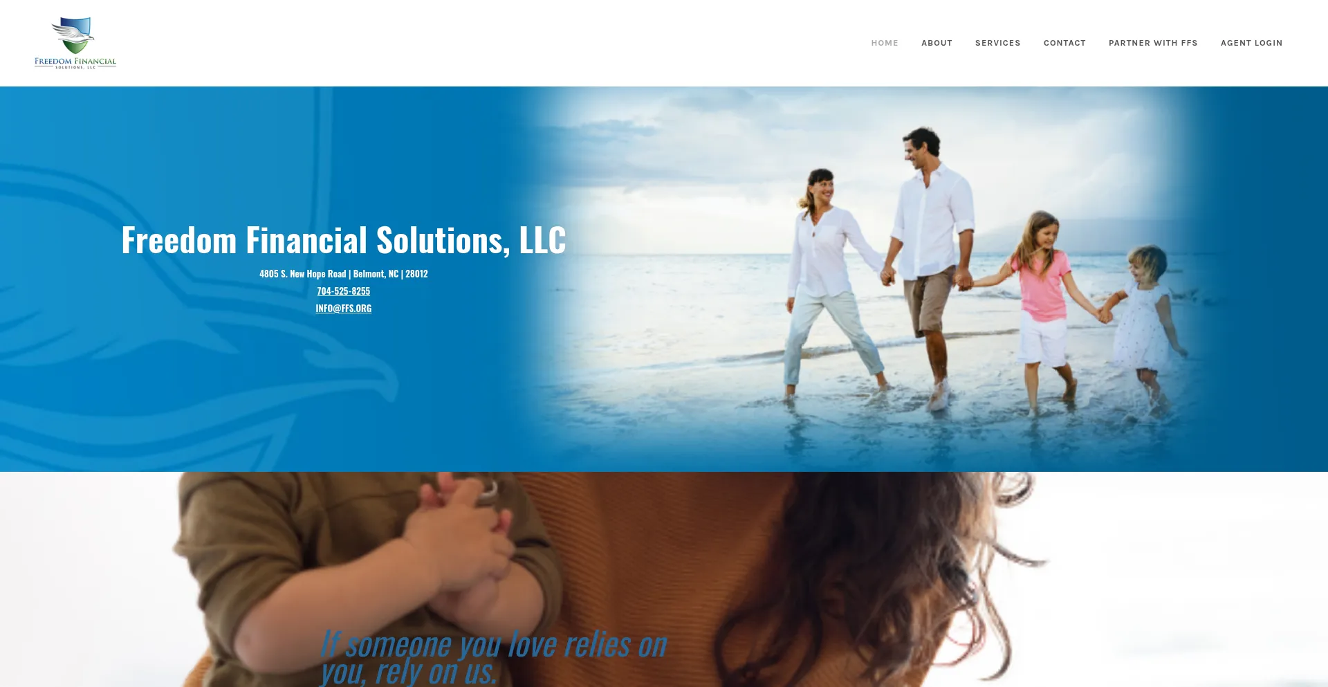 Website screenshot of Ffs.org