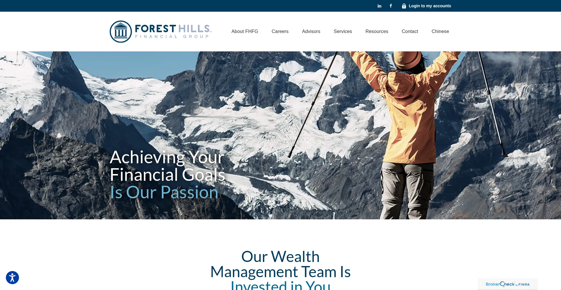Website screenshot of Fhfg.com
