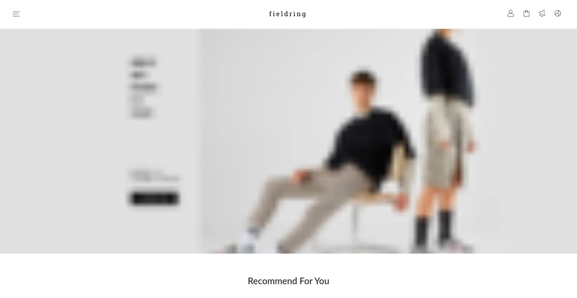 Website screenshot of Fieldring.com