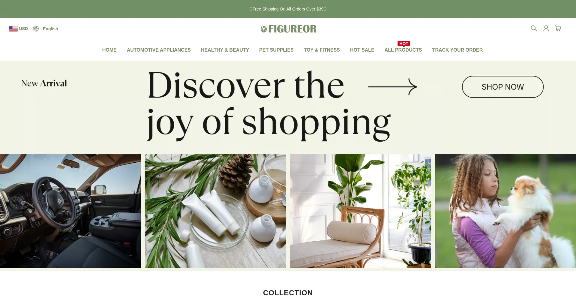 Website screenshot of Figureor.com