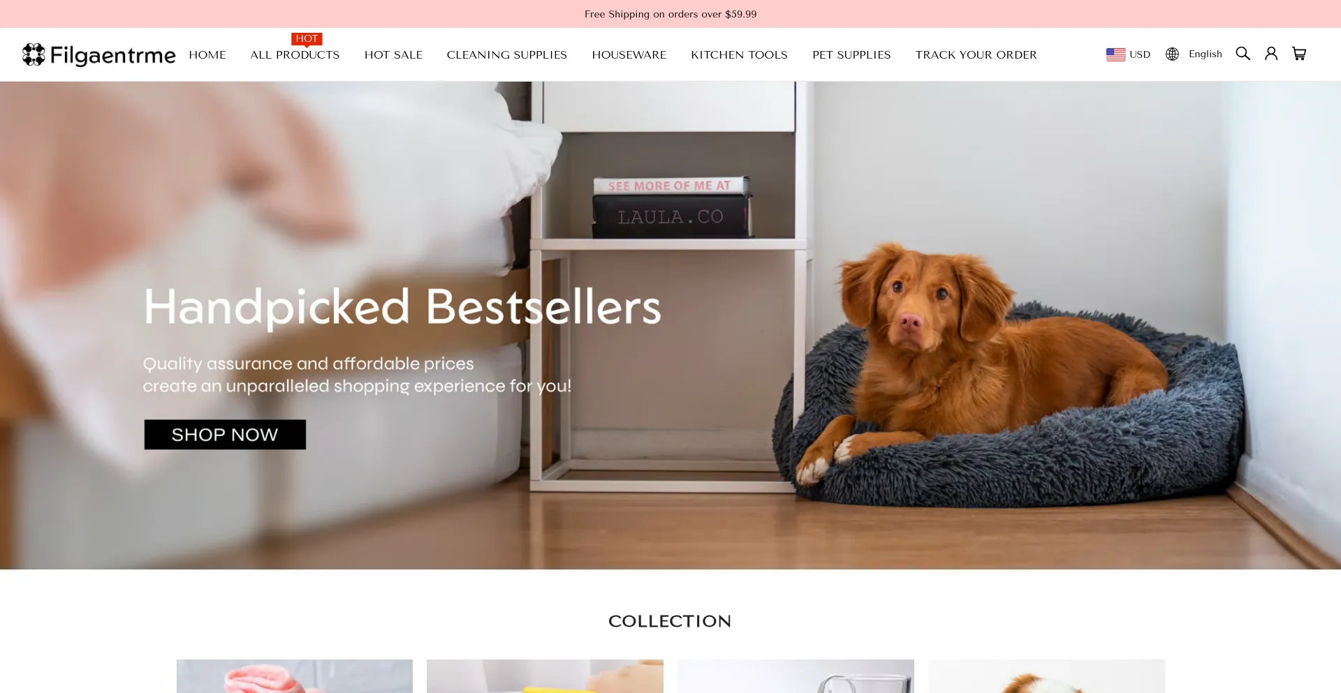Website screenshot of Filgaentrme.com