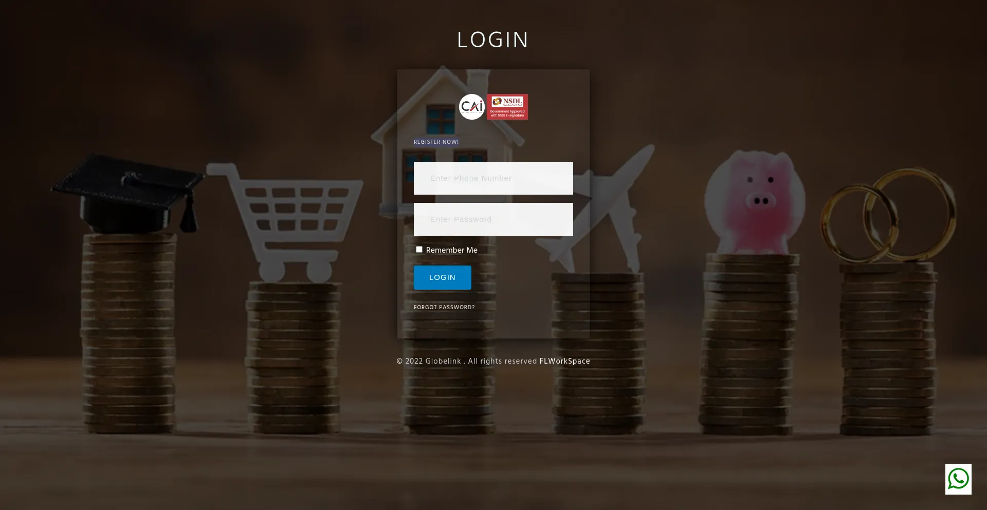 Website screenshot of Financialconsultantonline.com