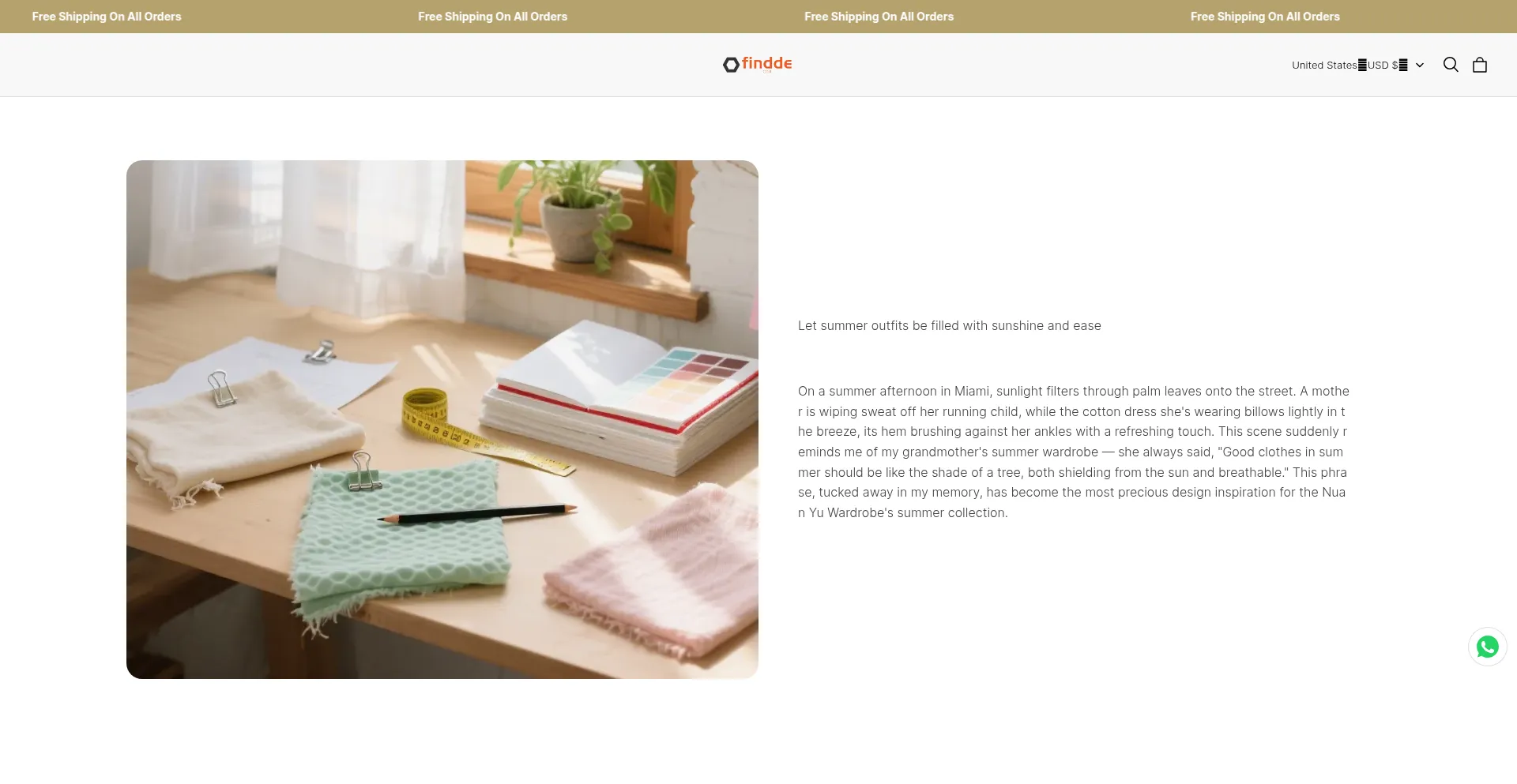 Website screenshot of Findde.com