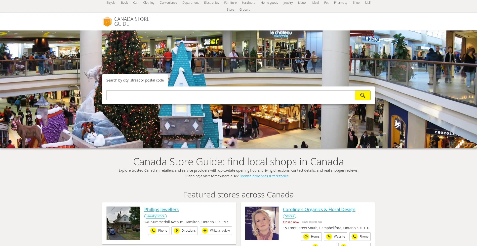 Findstorenearme.ca