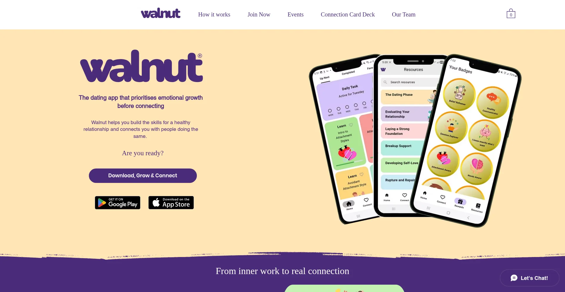 Website screenshot of Findyourwalnut.com
