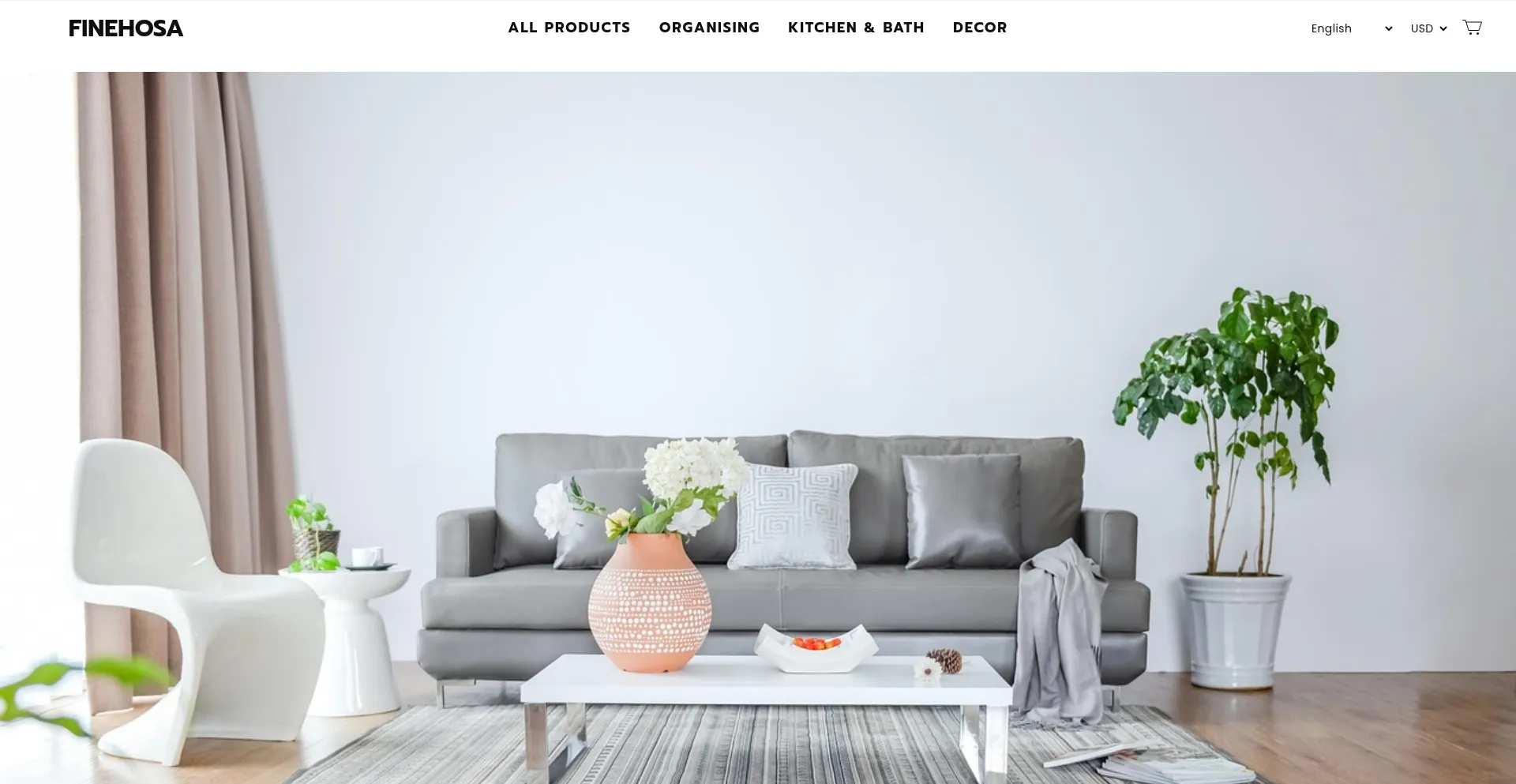 Website screenshot of Finehosa.com
