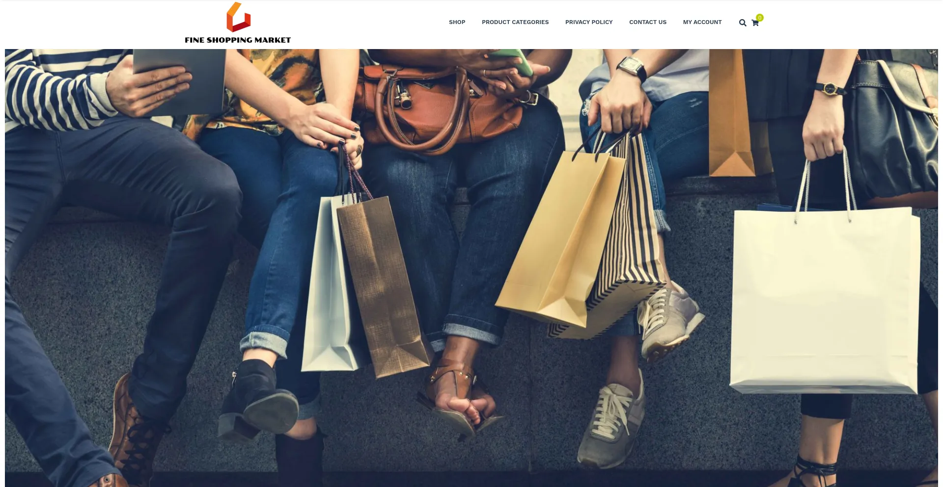 Website screenshot of Fineshoppingmarket.com