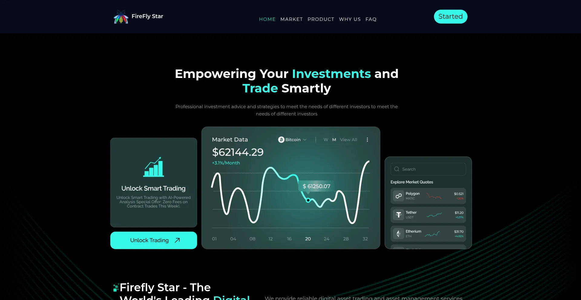 Website screenshot of Fireflyanalysis.com
