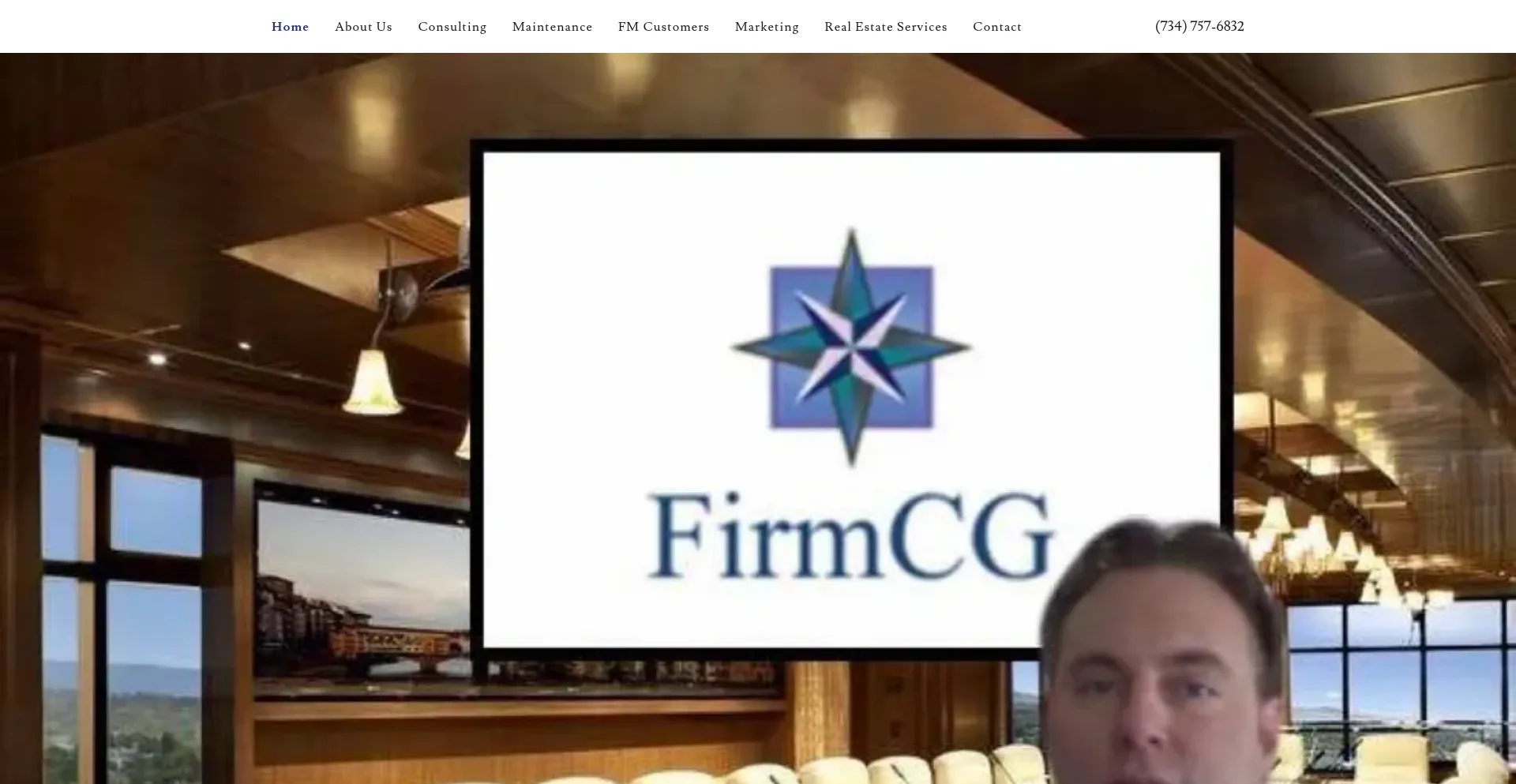 Website screenshot of Firmcg.com