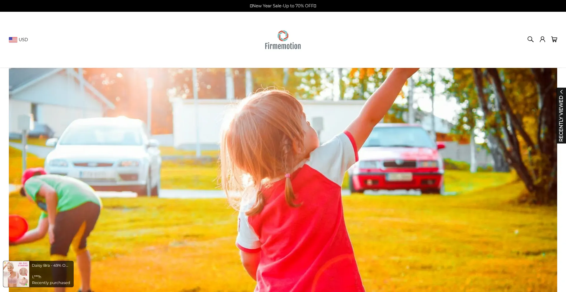 Website screenshot of Firmemotion.com