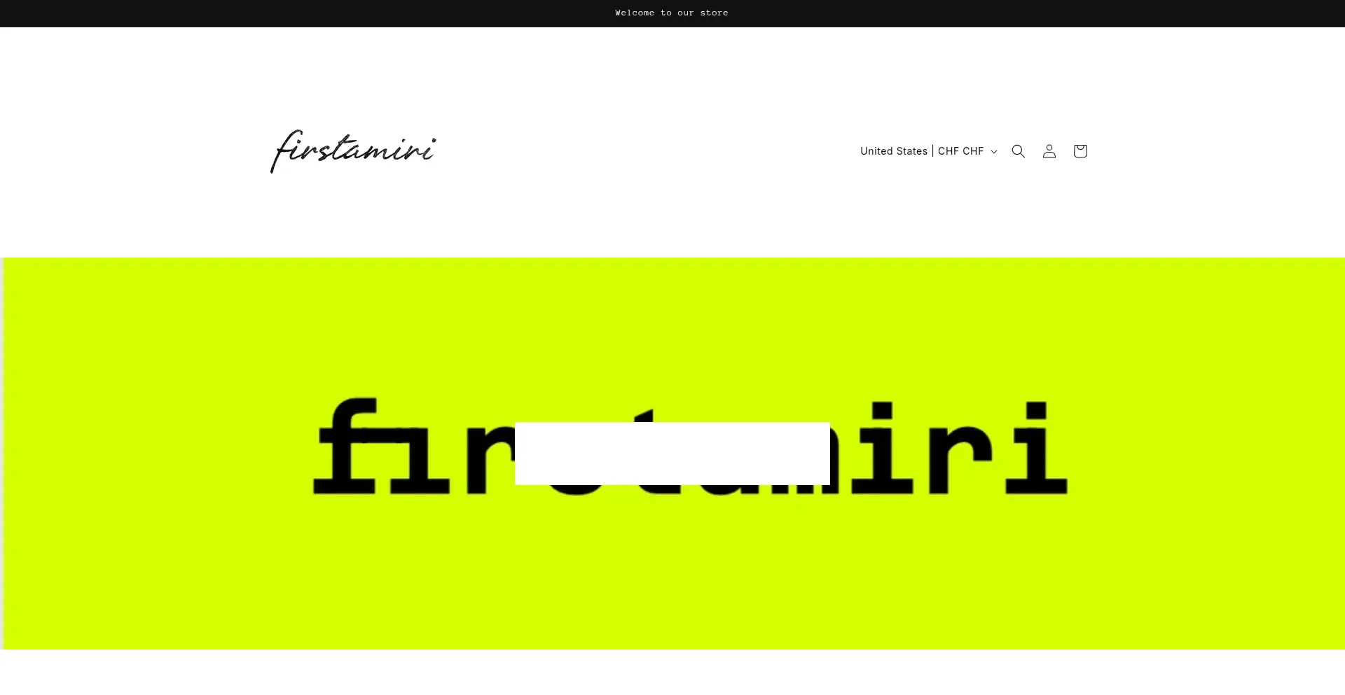 Website screenshot of Firstamiri.store