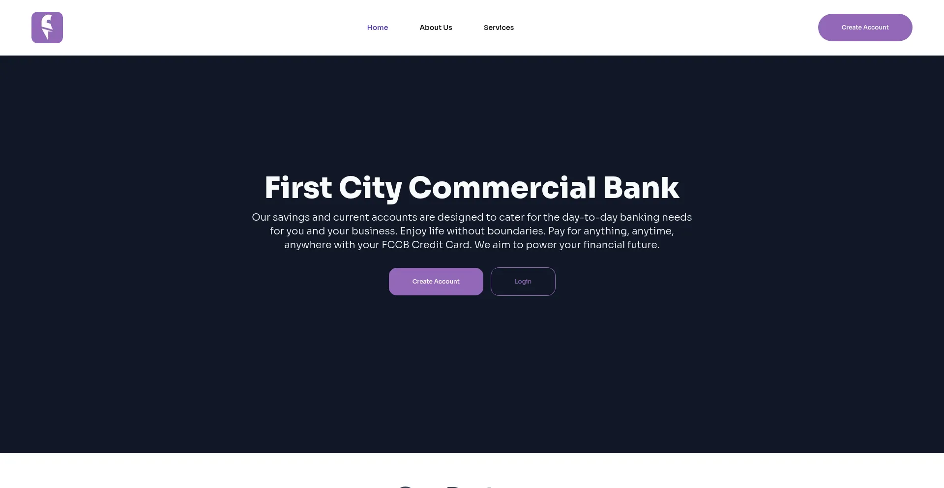 Website screenshot of Firstcitycommercial.online