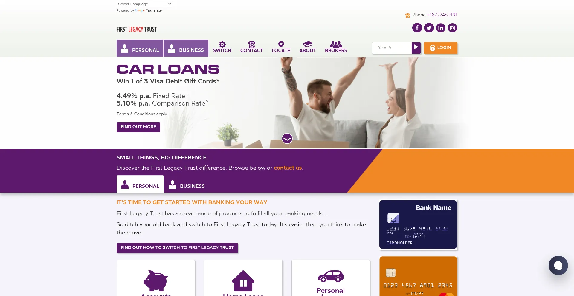 Website screenshot of Firstlegacytrust.online