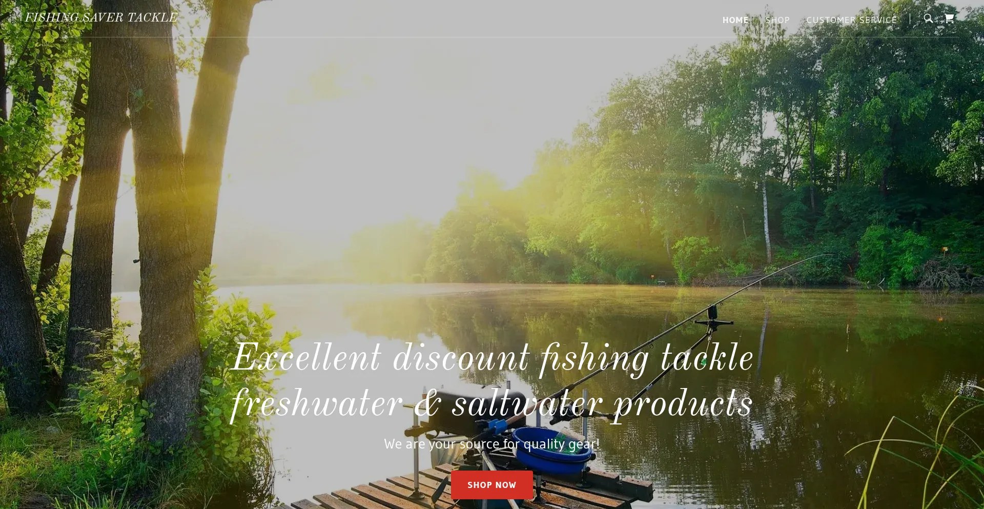 Website screenshot of Fishingsaver.com.au