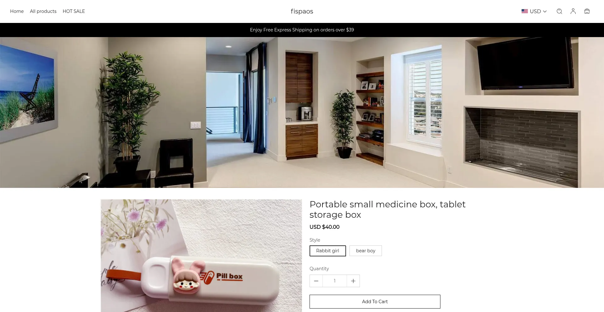 Website screenshot of Fispaos.com