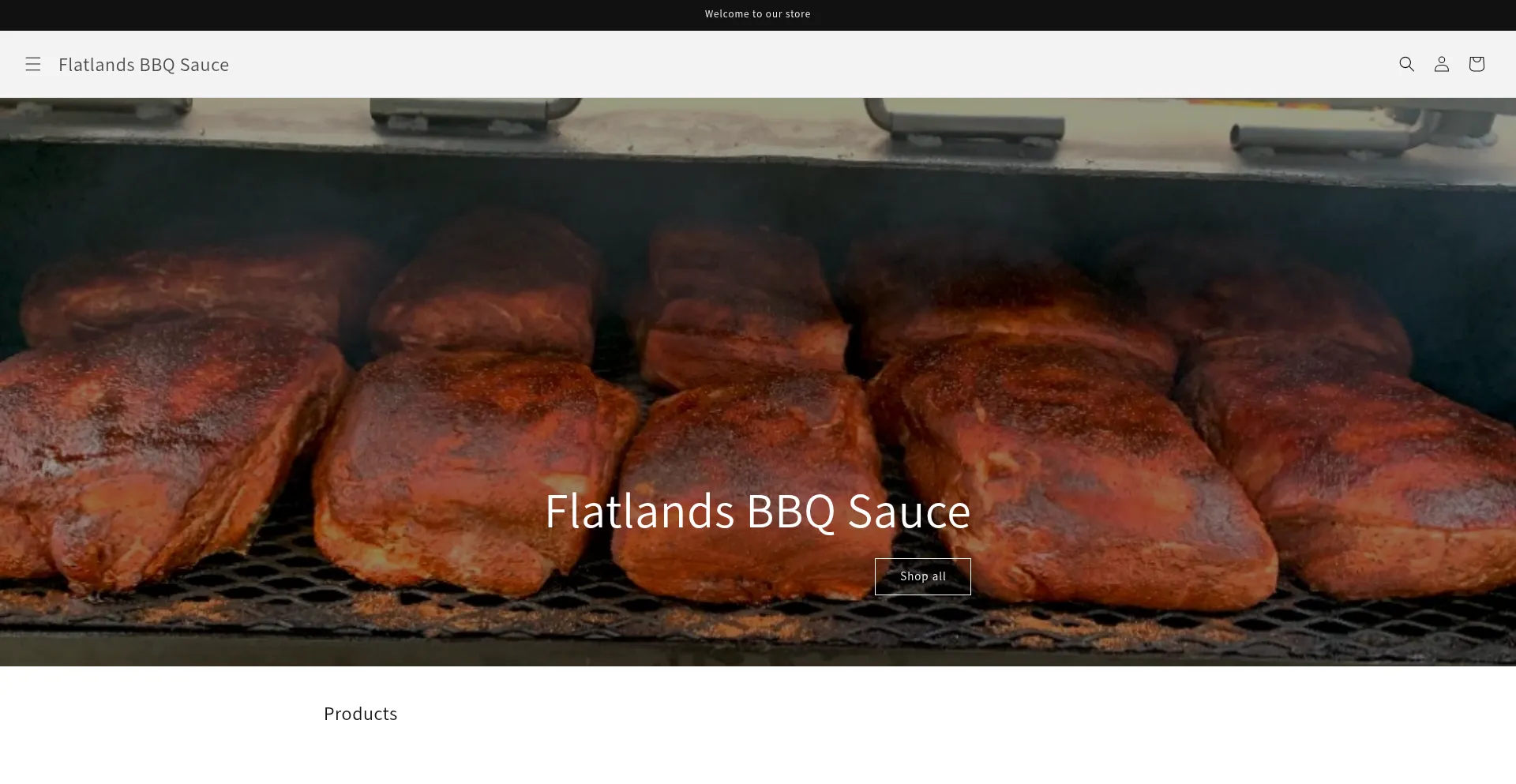 Website screenshot of Flatlandsbbqsauce.com