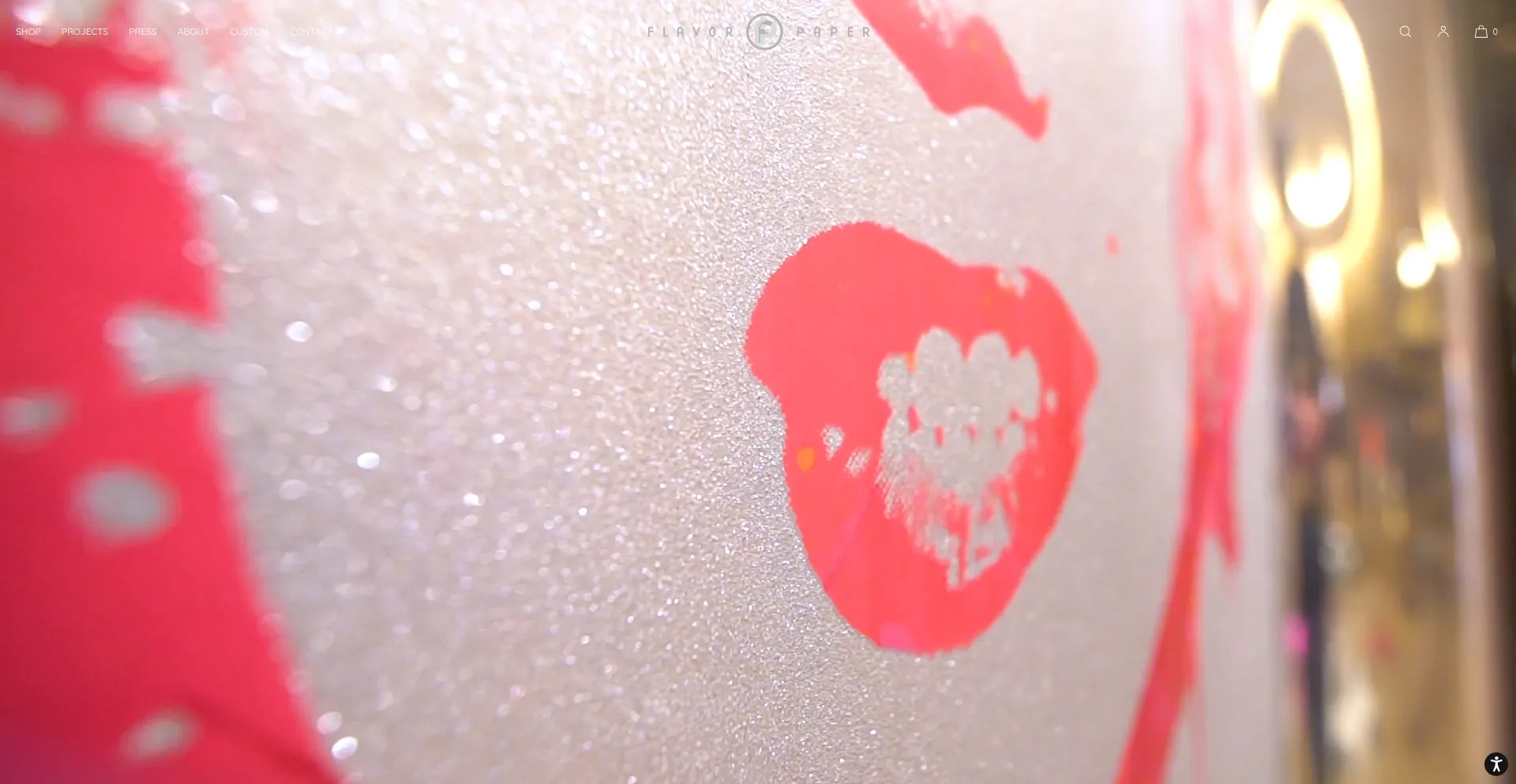 Website screenshot of Flavourpaper.com