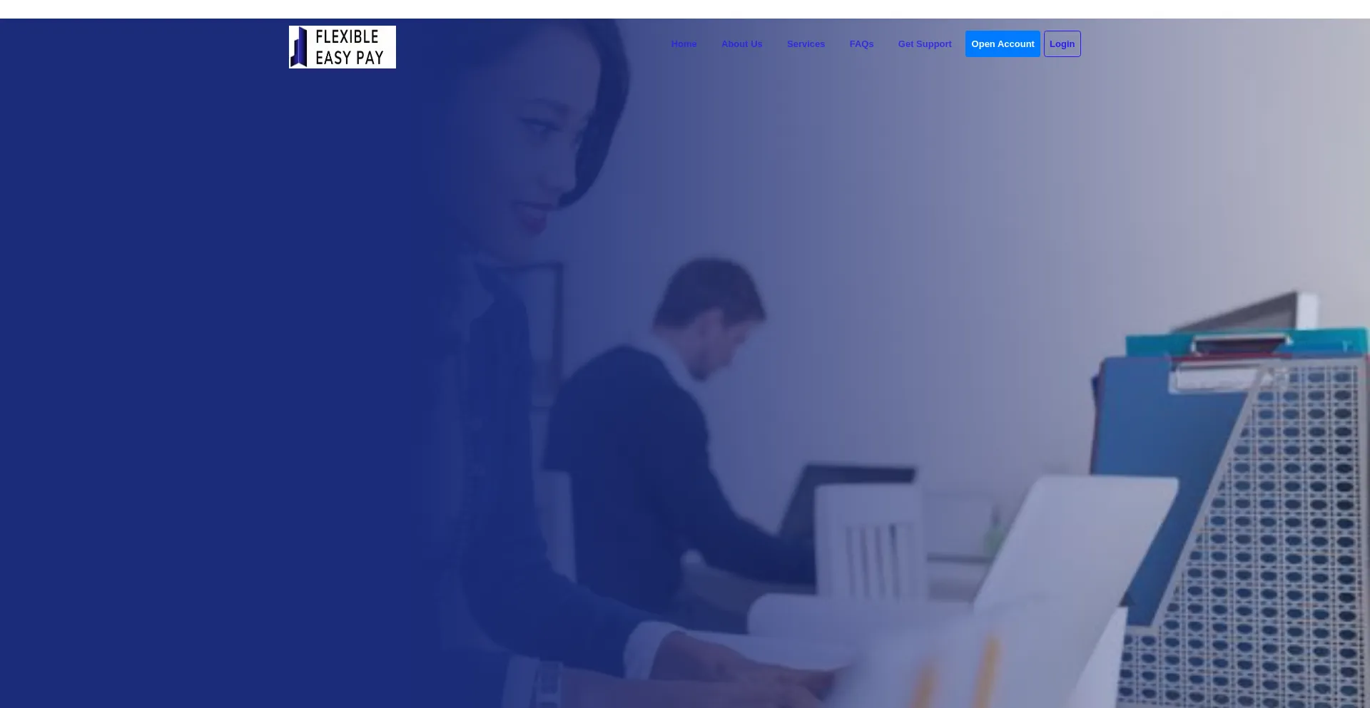 Website screenshot of Flexibleeasypay.com