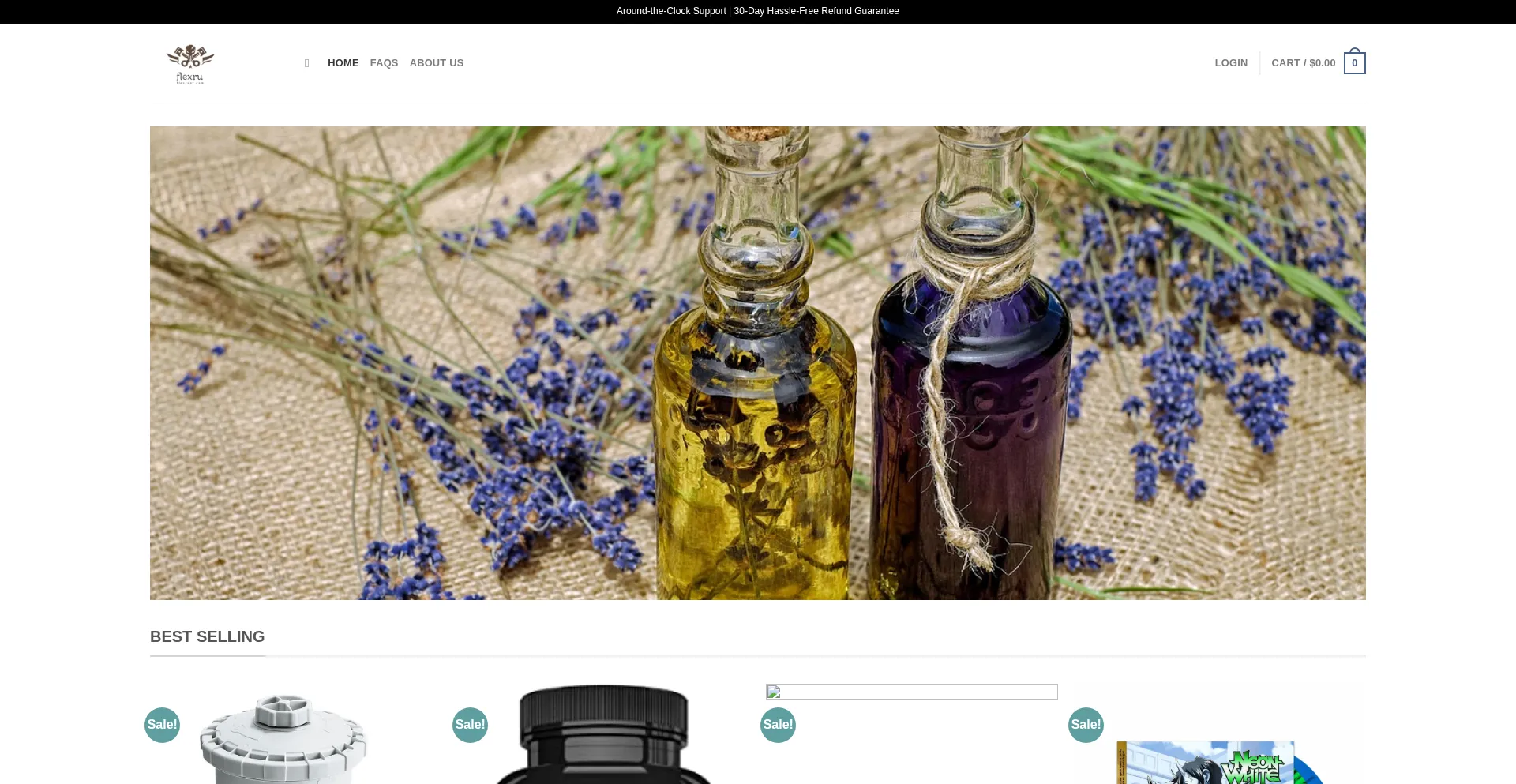 Website screenshot of Flexrunx.com