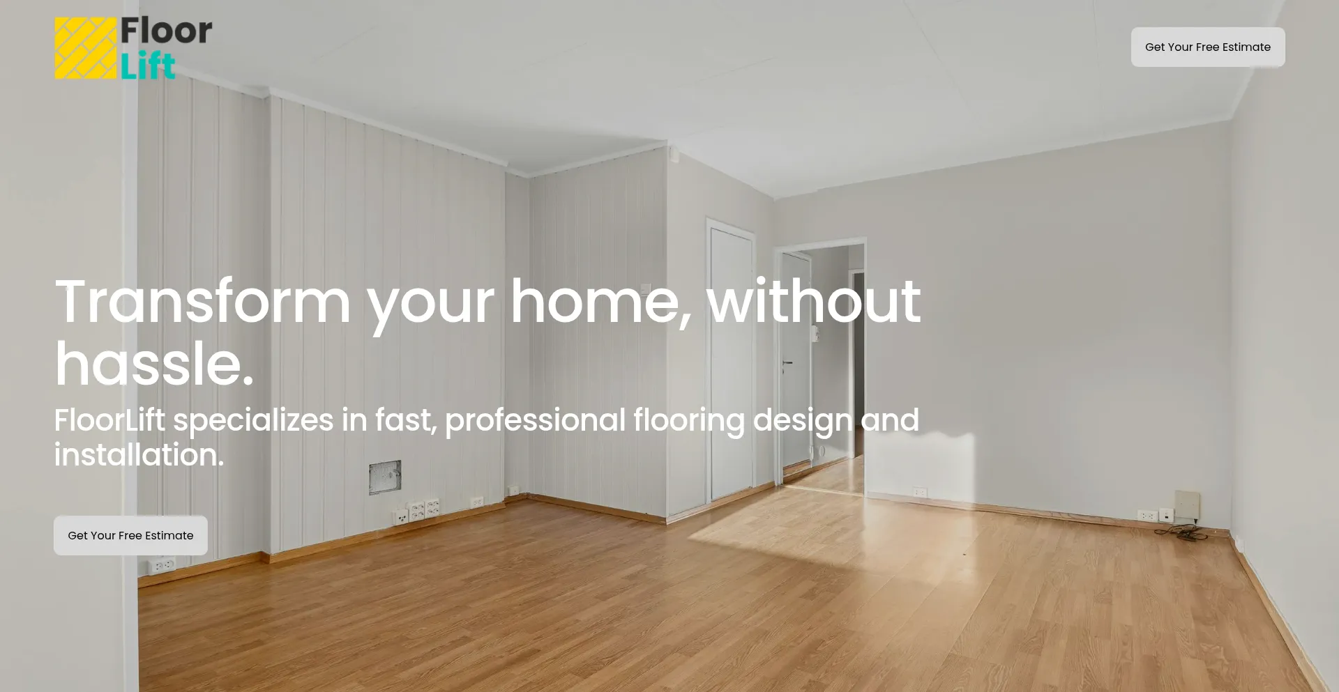 Website screenshot of Floorliftny.com
