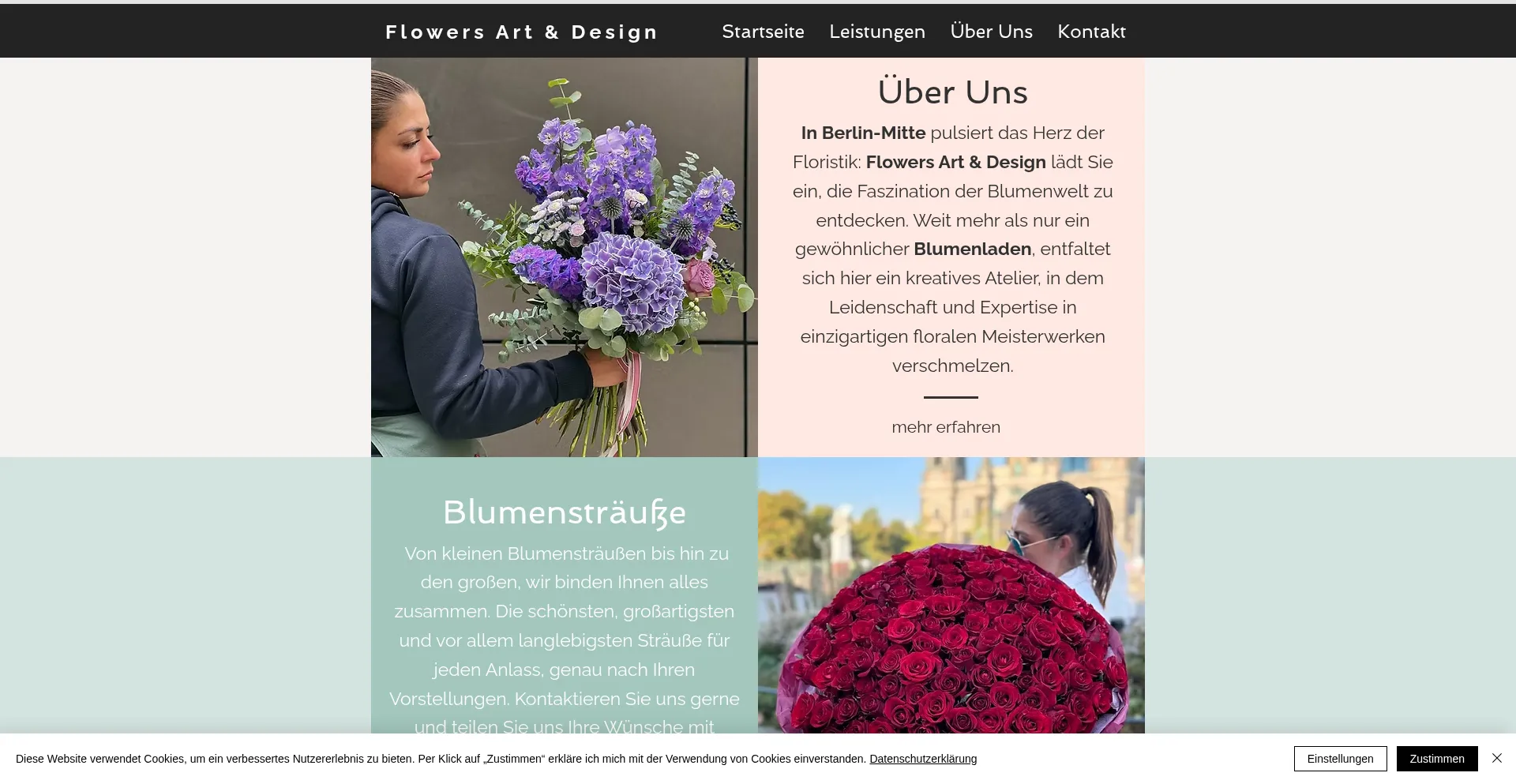 Website screenshot of Flowersartdesign-berlin.de