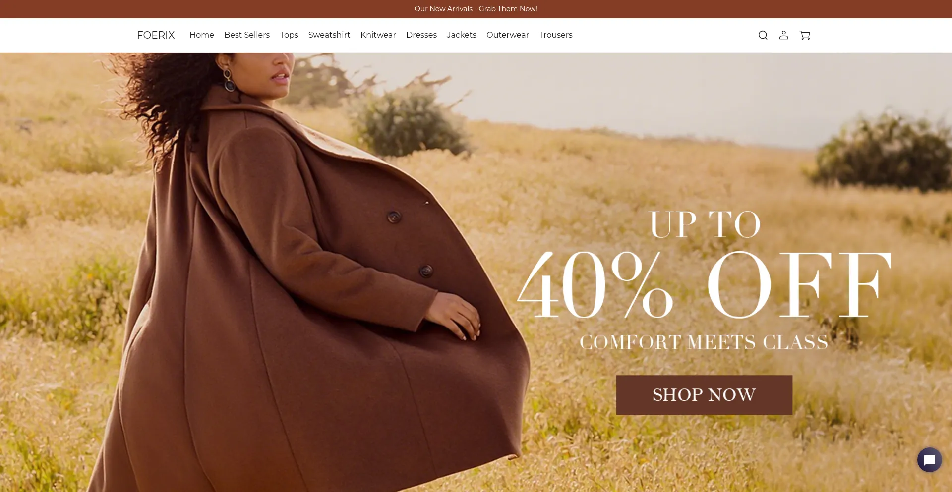 Website screenshot of Foerix.com