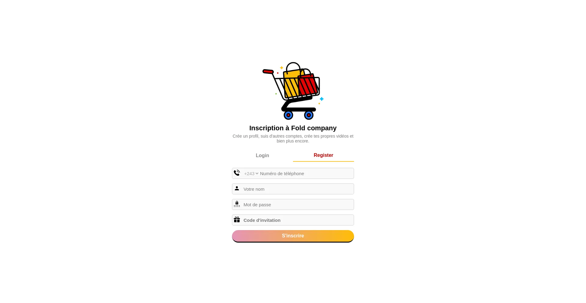Website screenshot of Fold-company.store