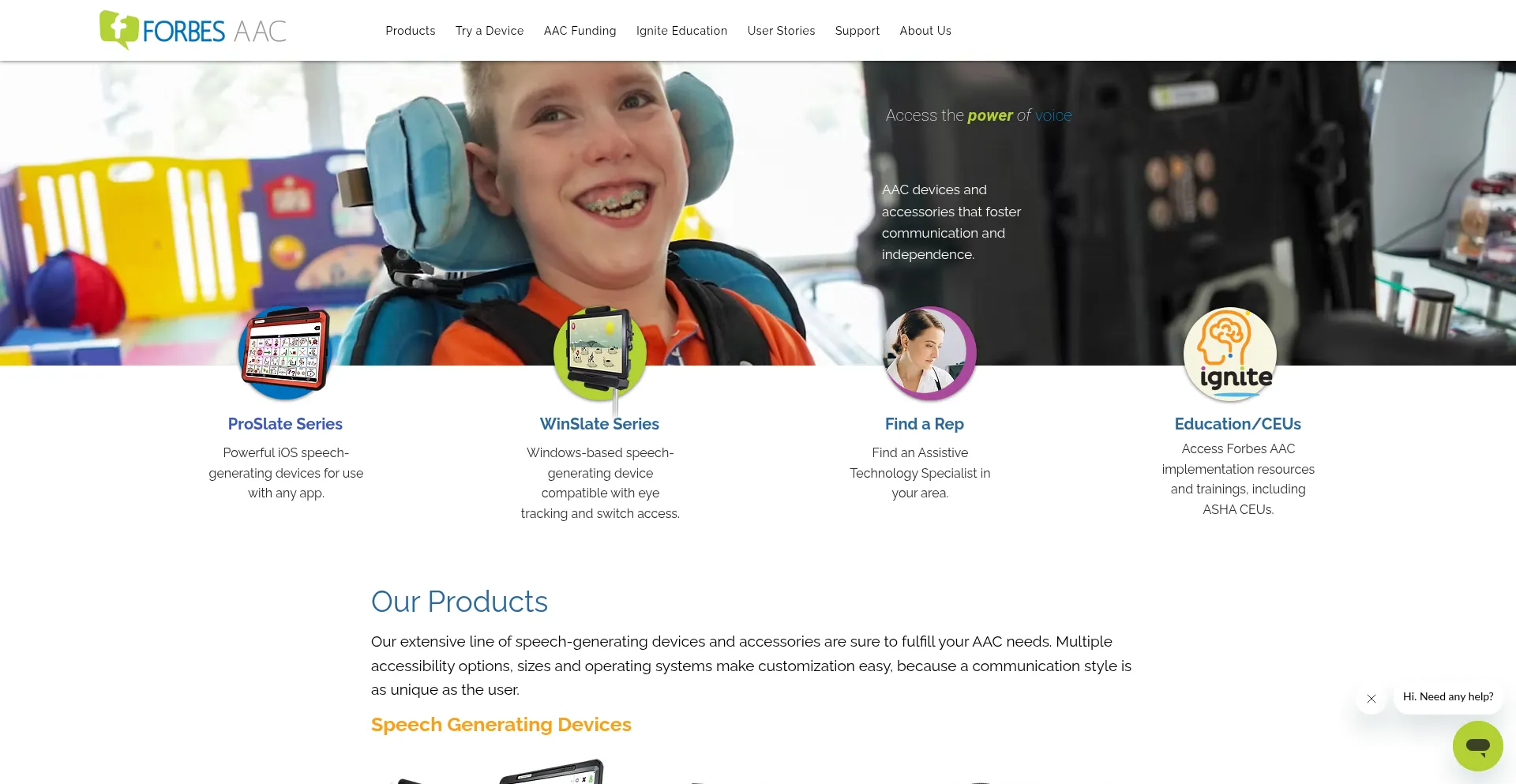 Website screenshot of Forbesaac.com