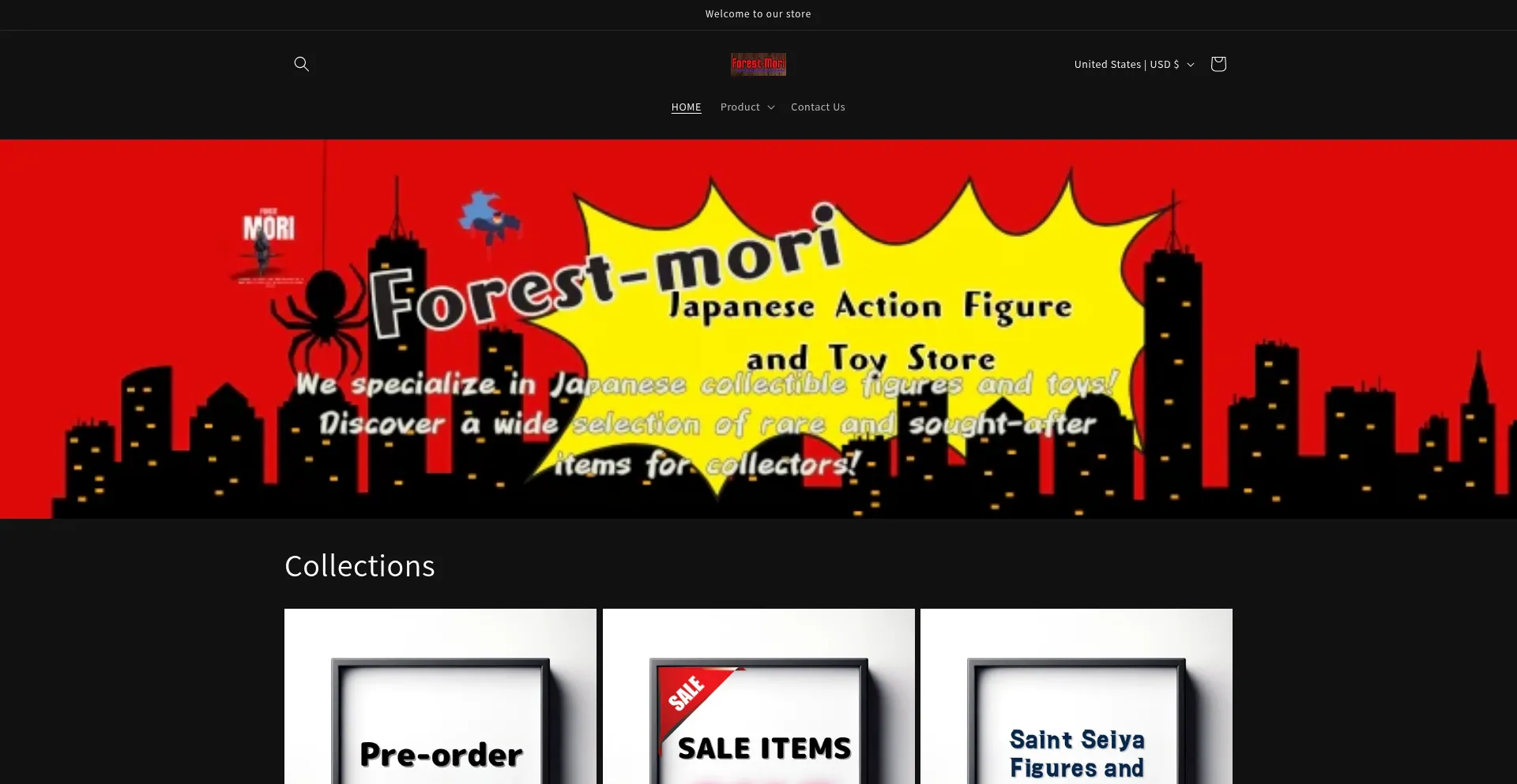 Website screenshot of Forestmori.com