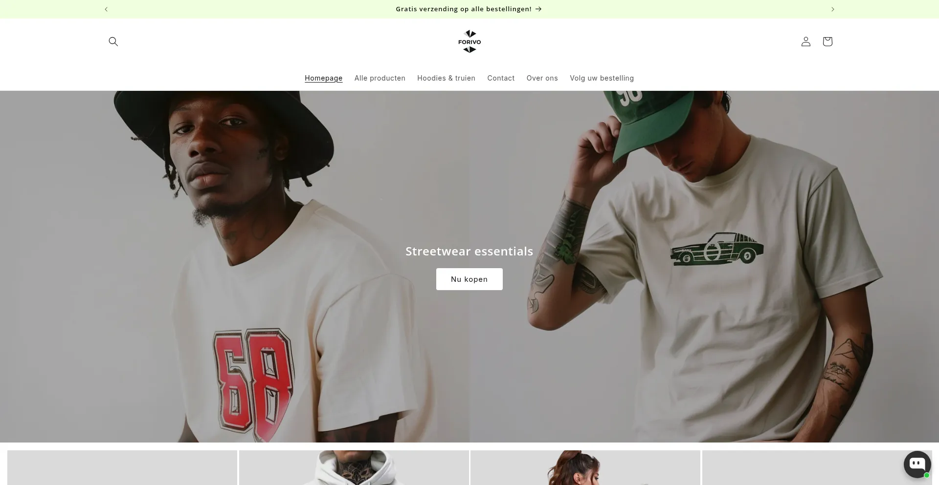 Website screenshot of Forivo.nl