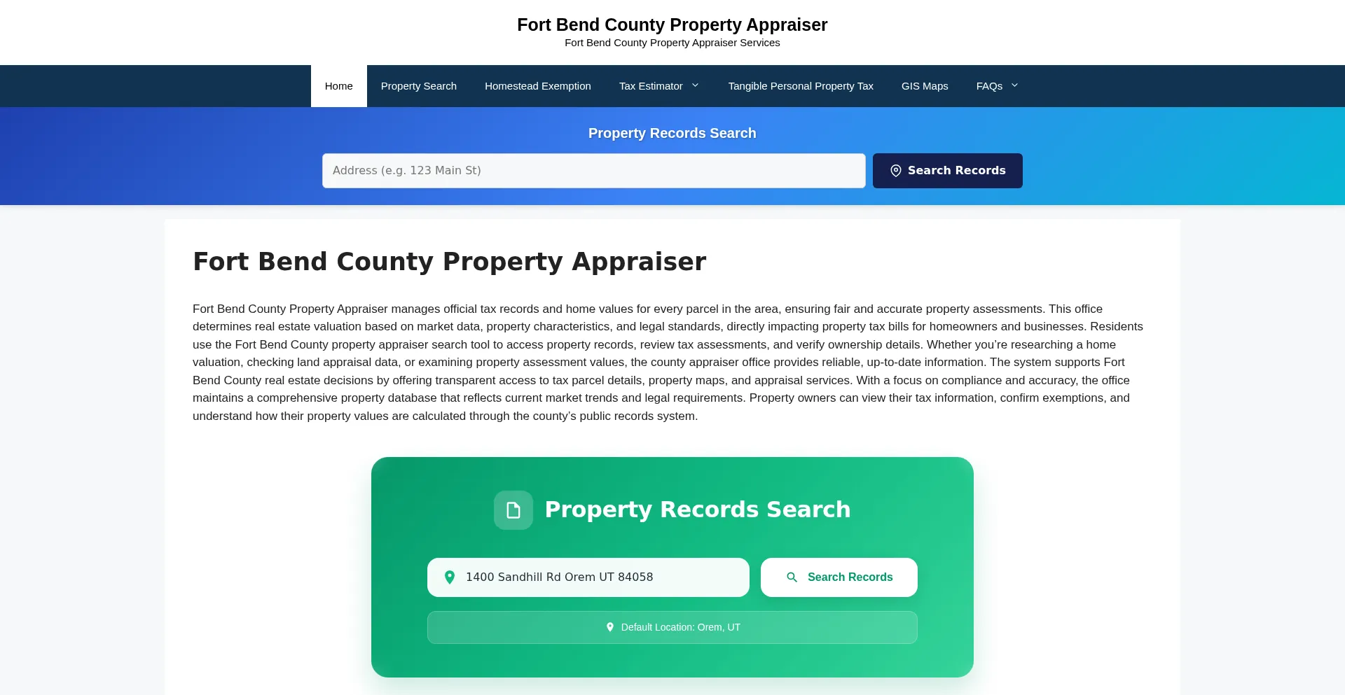Fortbendcountypropertyappraiser.org