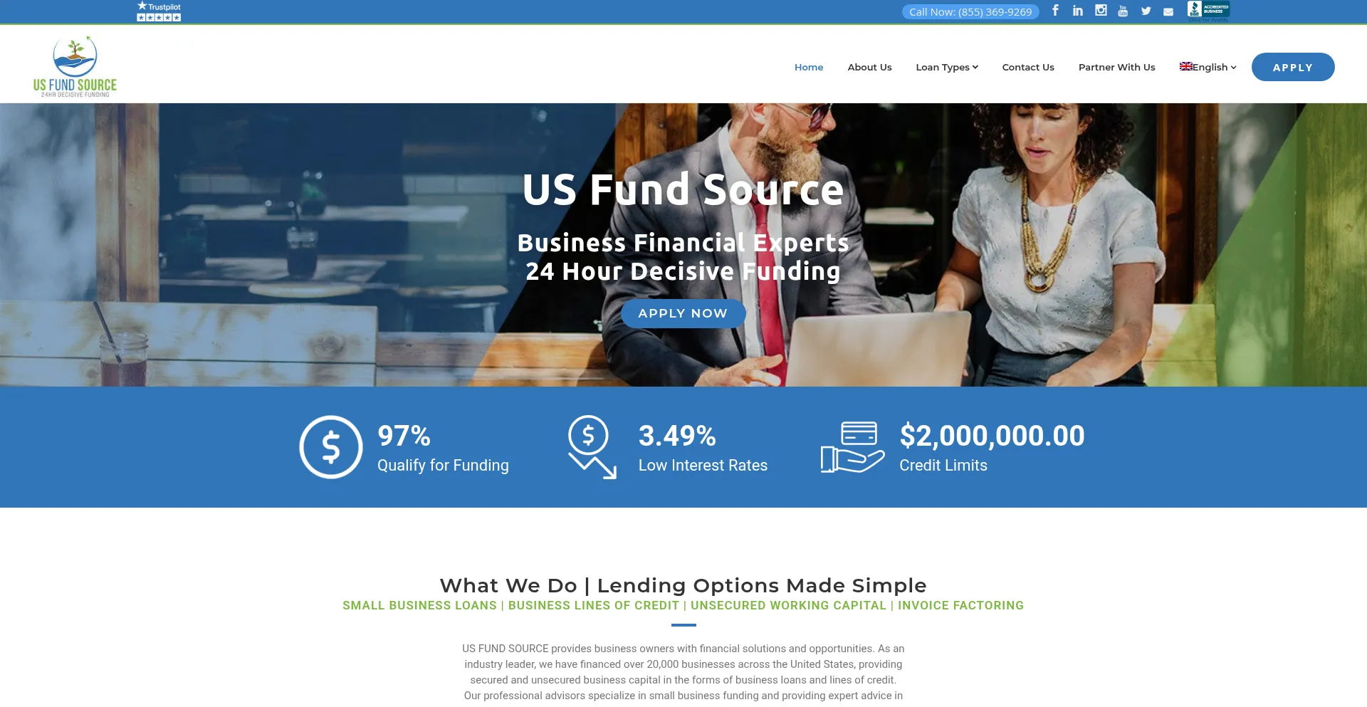 Website screenshot of Forwardlending.com