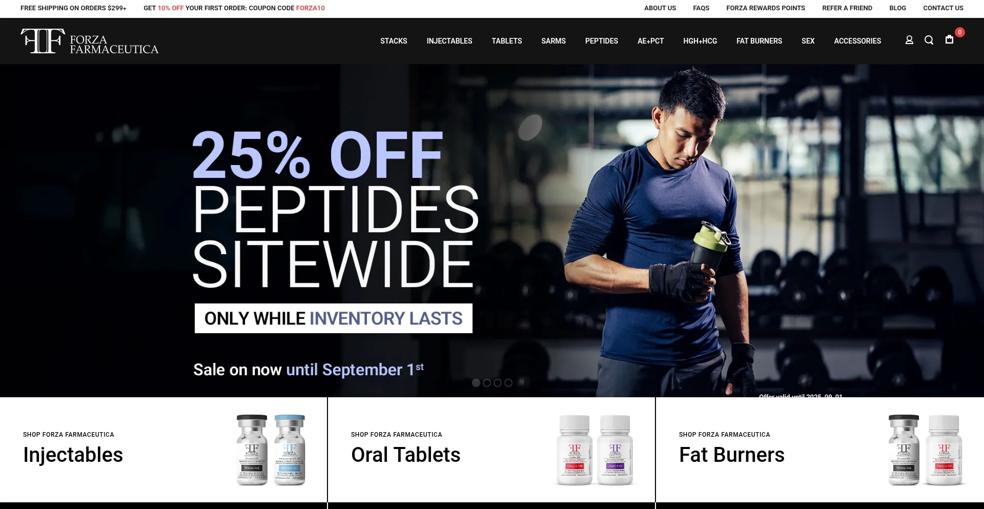 Website screenshot of Forzapharma.is