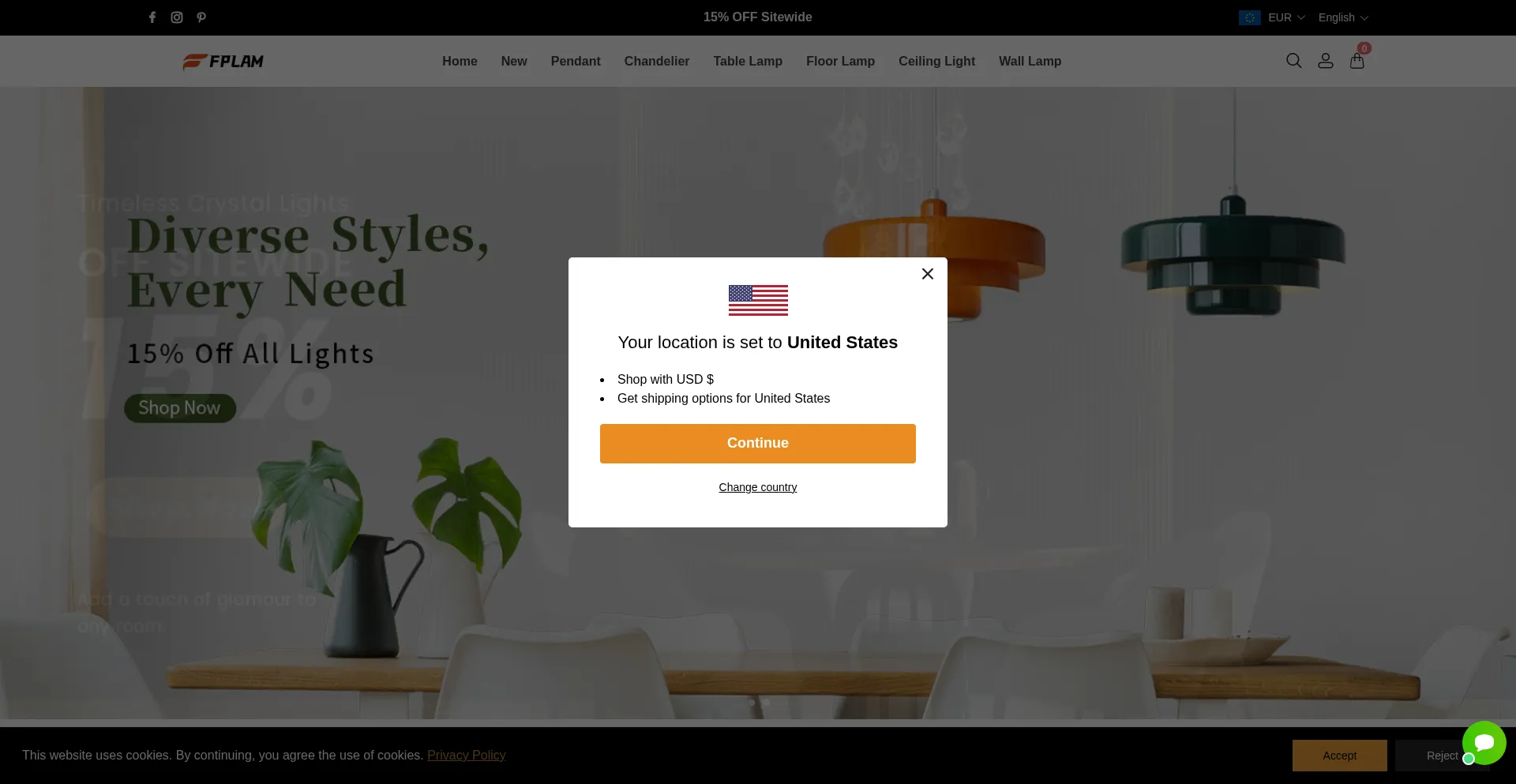 Website screenshot of Fplam.com