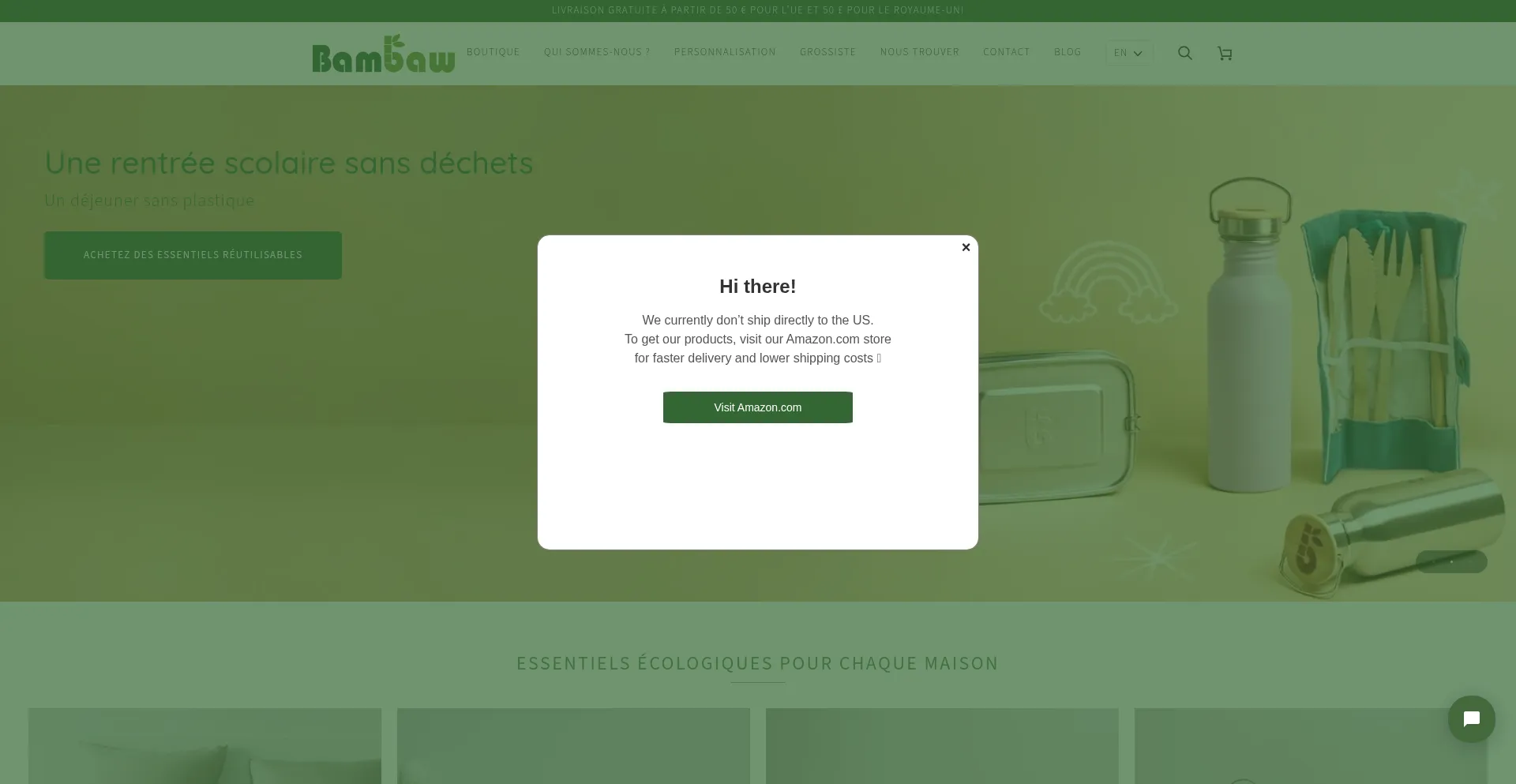 Website screenshot of Fr.bambaw.com