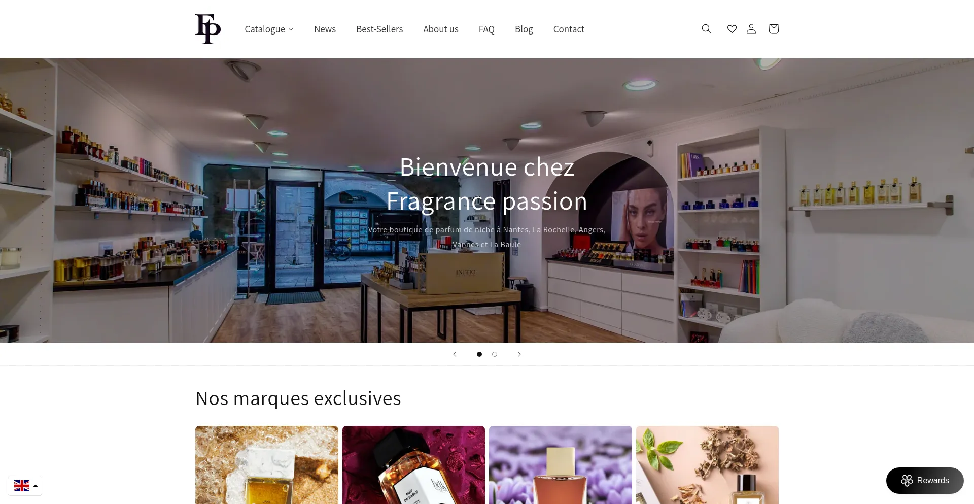 Website screenshot of Fragrancepassion.us