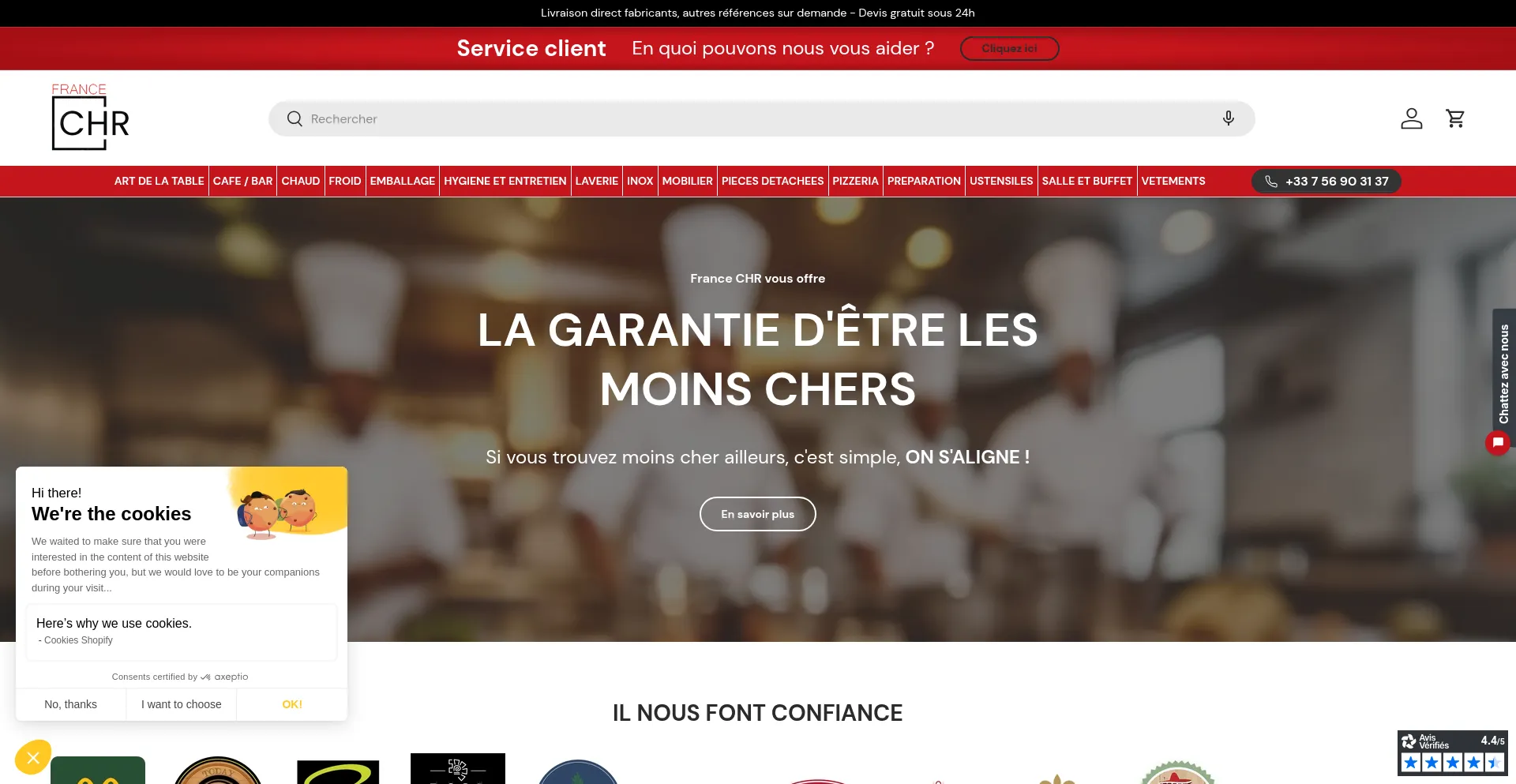 Website screenshot of Francechr.net